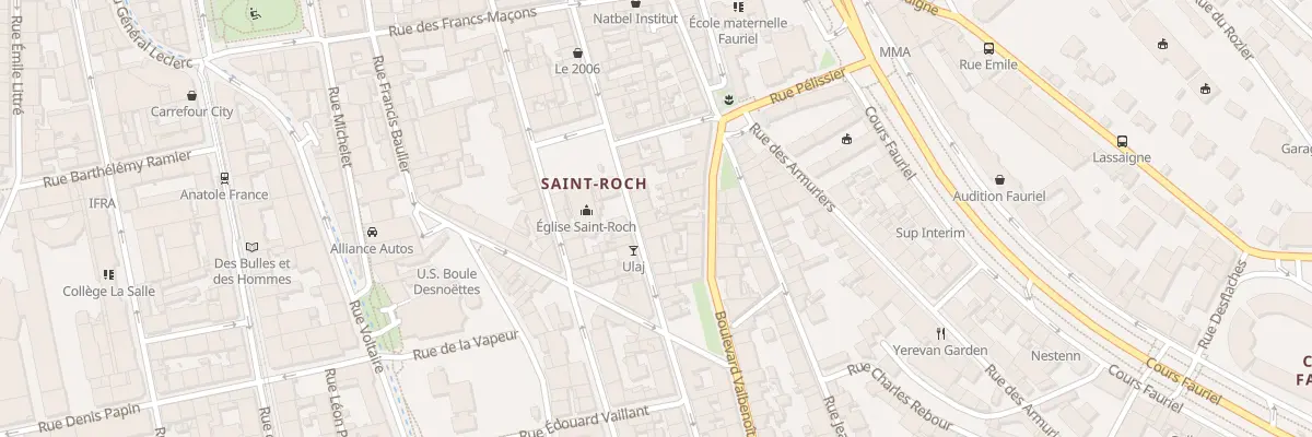 Plan du 73 Rue Antoine Durafour à Saint-Étienne