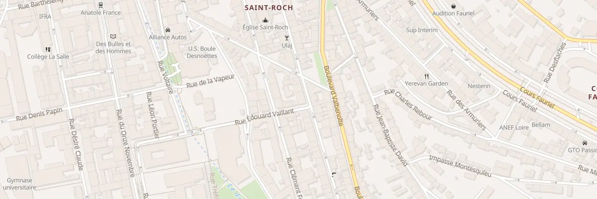 Plan du 68 Rue Antoine Durafour à Saint-Étienne