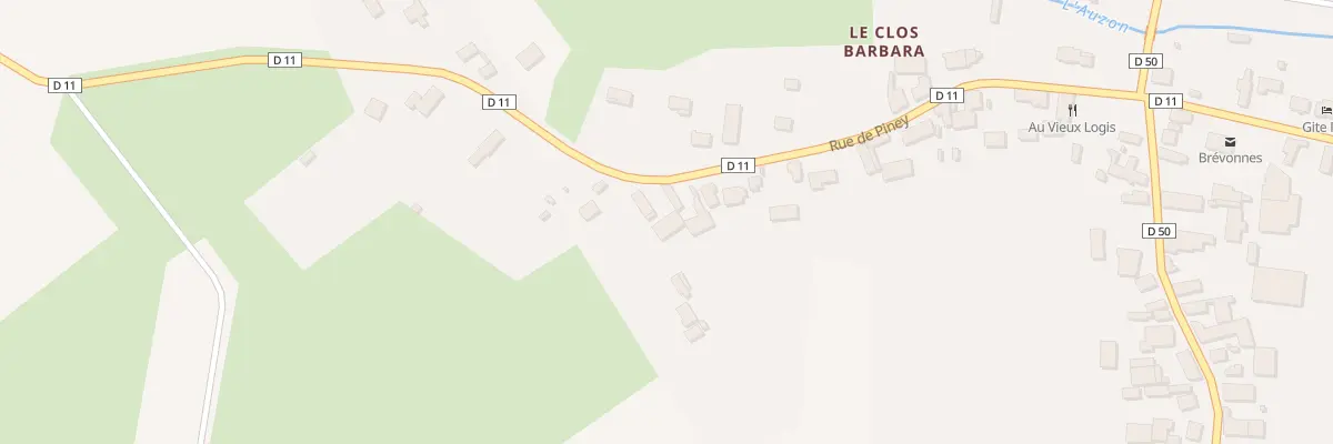 Plan du 23 Rue de Piney à Brévonnes
