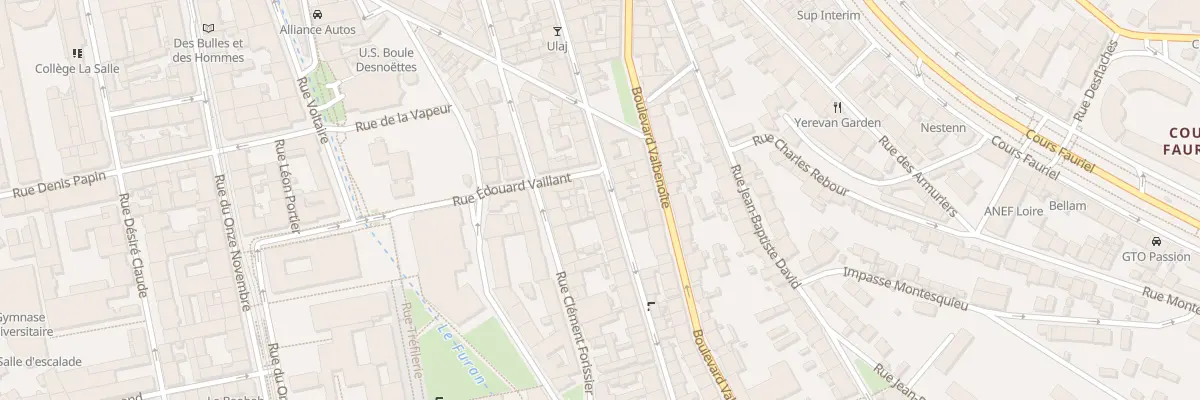 Plan du 72A Rue Antoine Durafour à Saint-Étienne
