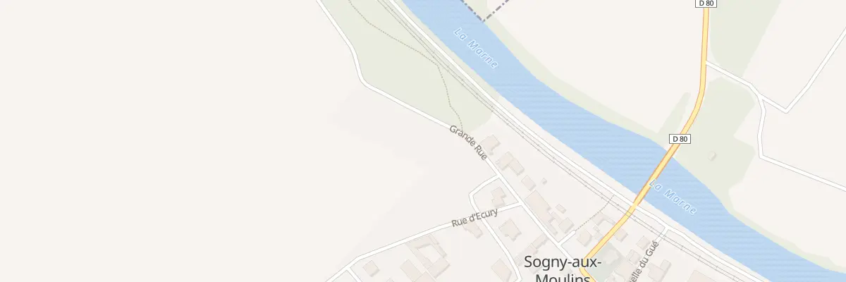 Plan du 2 Gr Grande Rue à Sogny-aux-Moulins