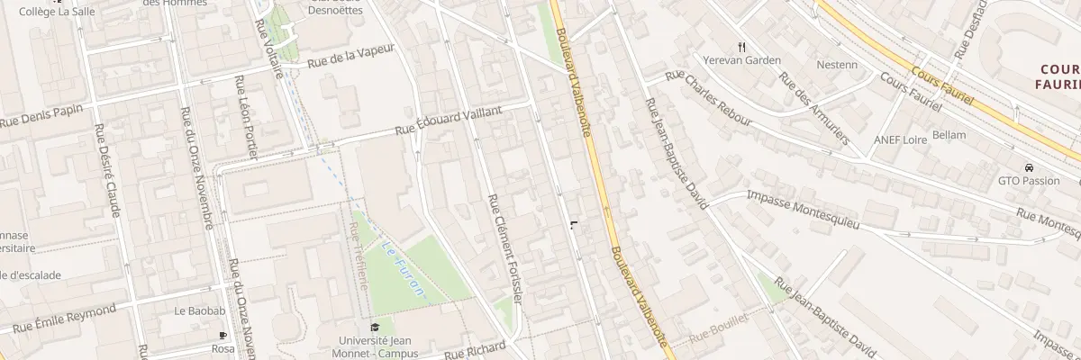 Plan du 78 Rue Antoine Durafour à Saint-Étienne