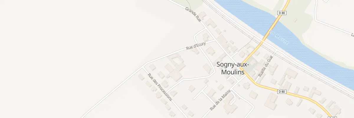 Plan du 7 Rue d’Ecury à Sogny-aux-Moulins