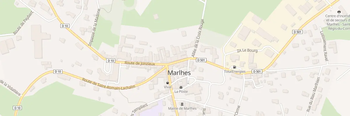 Plan du 3 Rte de Saint Genest Malifaux à Marlhes