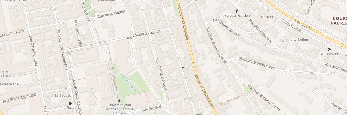 Plan du 80 Rue Antoine Durafour à Saint-Étienne