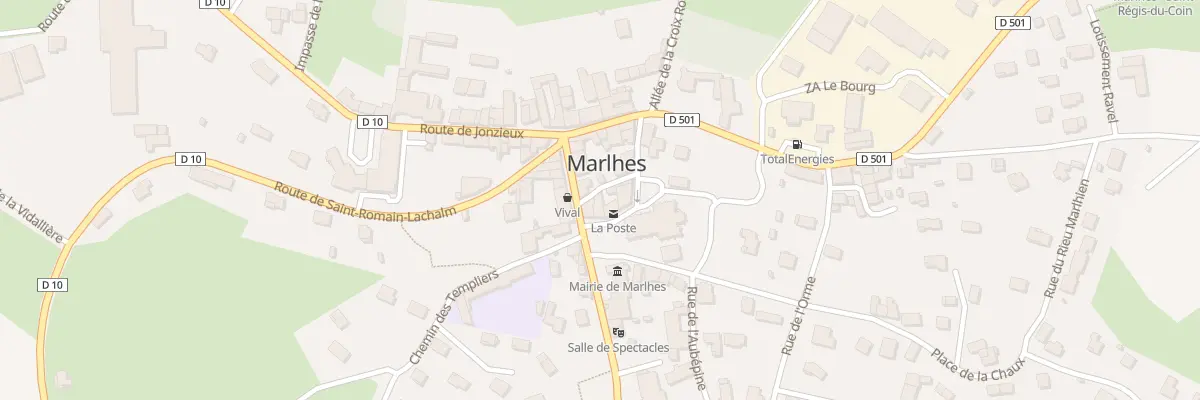 Plan du 2 Pl Marcellin Champagnat à Marlhes