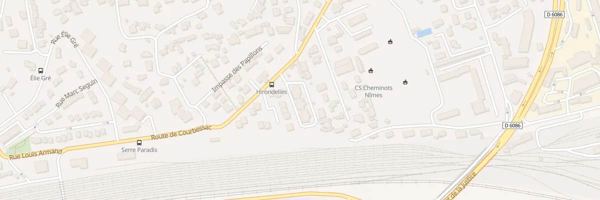 Plan du 556 Rte de Courbessac à Nîmes