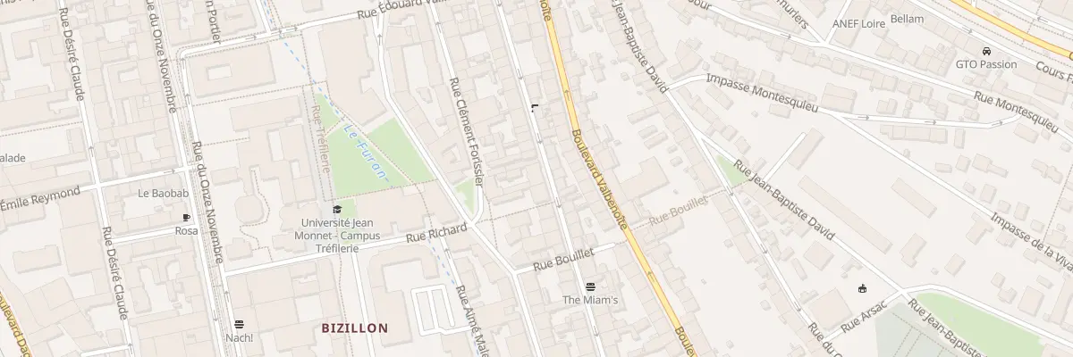 Plan du 96 Rue Antoine Durafour à Saint-Étienne