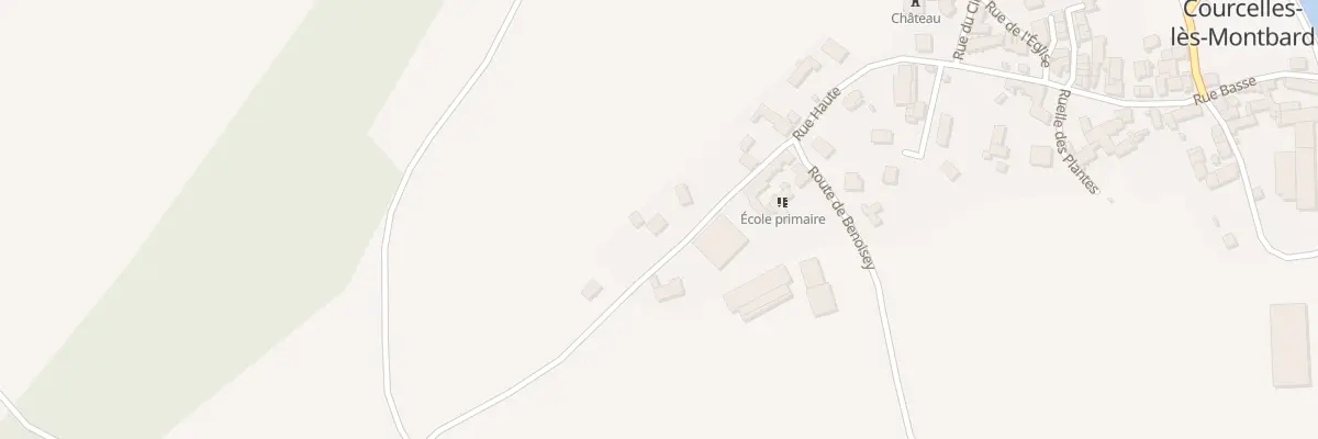 Plan du 10 Rue Haute à Courcelles-lès-Montbard