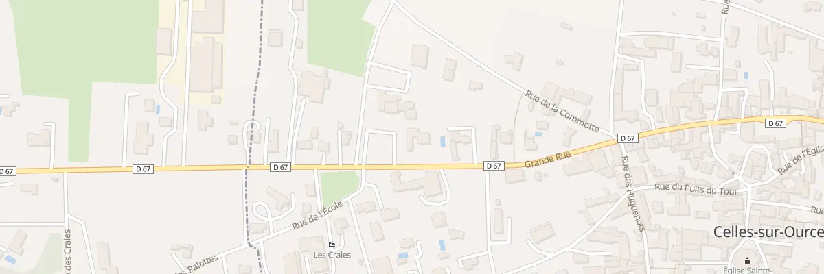 Plan du 84 Gr Grande Rue à Celles-sur-Ource