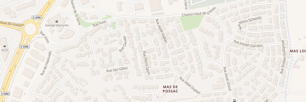 Plan du 32 Rue Fernand Corbier à Nîmes