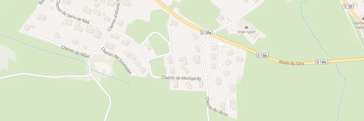Plan du 70 Che des Chardons à Saint-Agrève