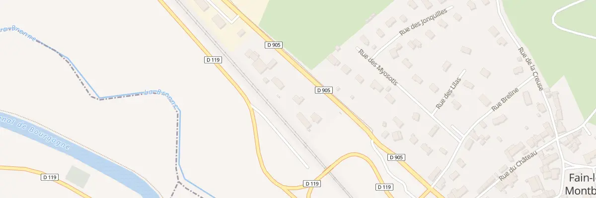 Plan du 5 Rte de Dijon à Fain-lès-Montbard