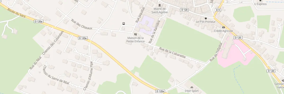 Plan du 170 Rue de la Cabanette à Saint-Agrève