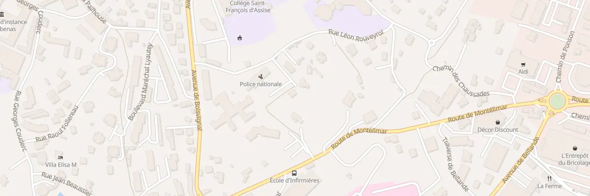 Plan du 5 Che des Mimosas à Aubenas