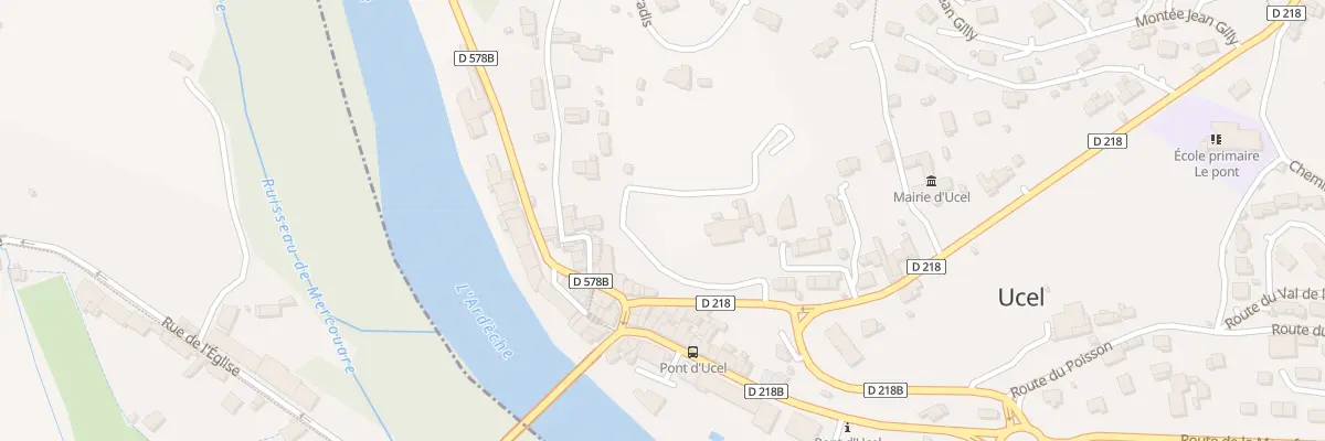 Plan du 4 Rte de Vals Les Bains à Ucel