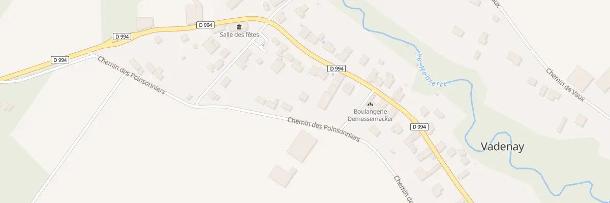Plan du 17 Che des Poinsonniers à Vadenay