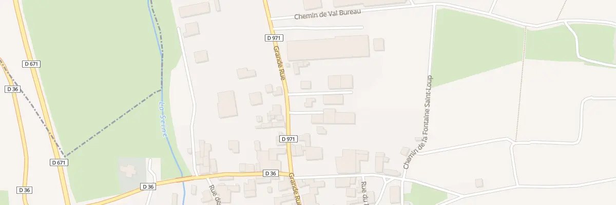 Plan du 36 Gr Grande Rue à Buxeuil