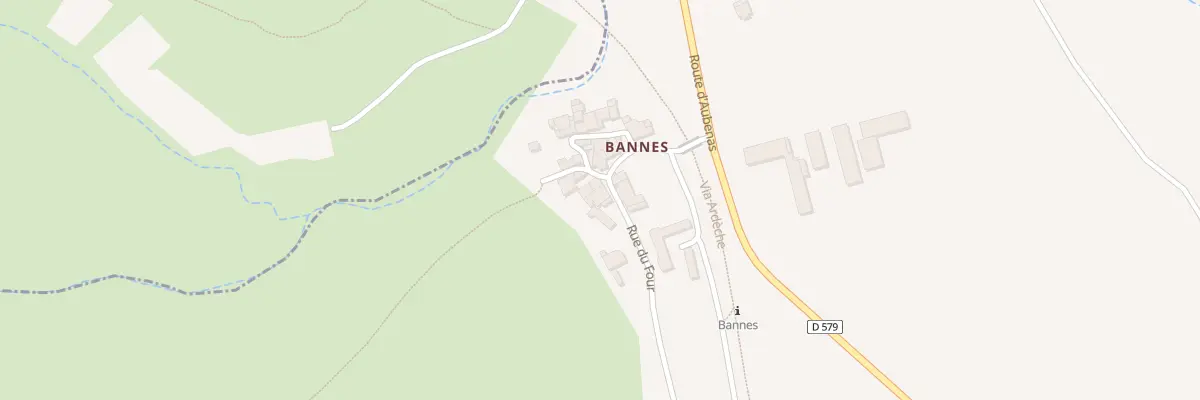 Plan du 2 Rue du Four à Vogüé