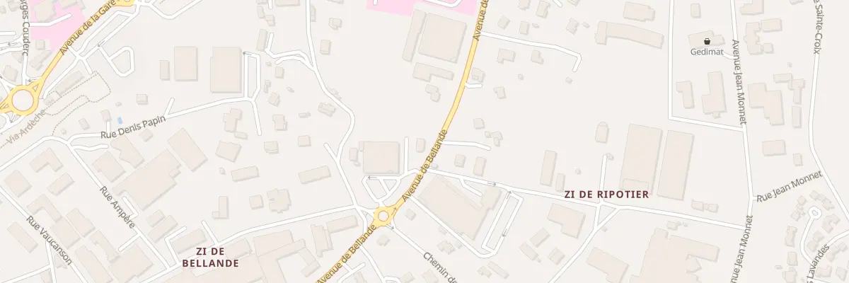 Plan du 24 Av de Bellande à Aubenas
