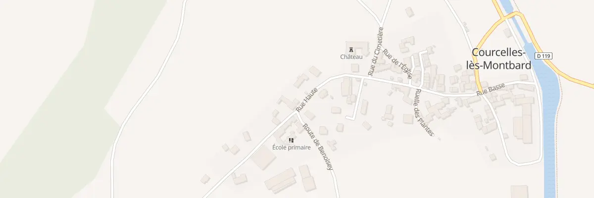 Plan du 4B Rue Haute à Courcelles-lès-Montbard