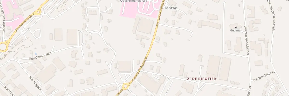 Plan du 20 Av de Bellande à Aubenas