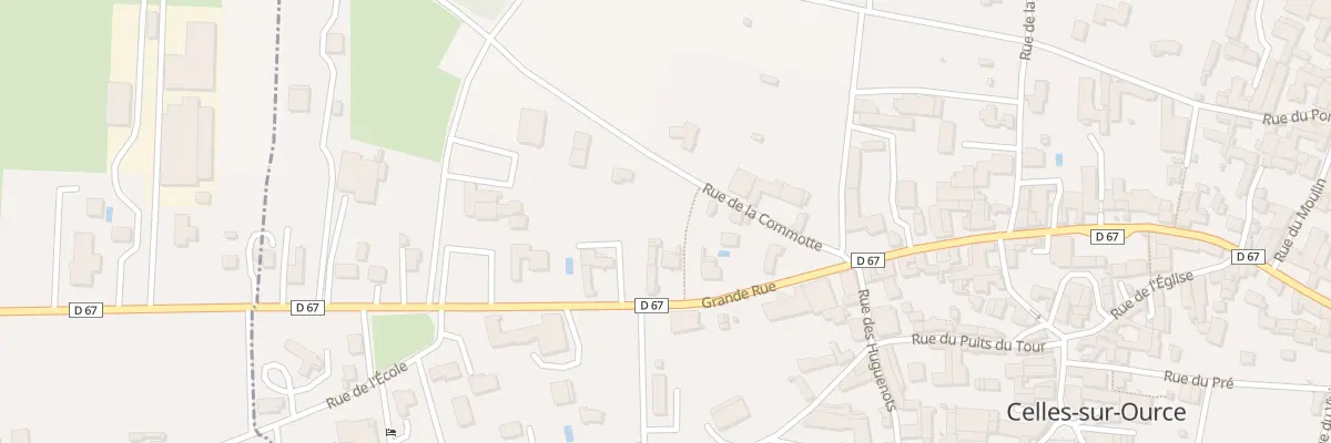 Plan du 80 Gr Grande Rue à Celles-sur-Ource