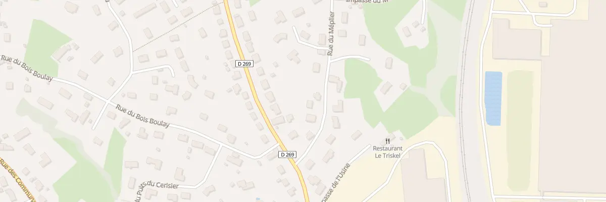Plan du 97 Rue du Méplier à Blanzy