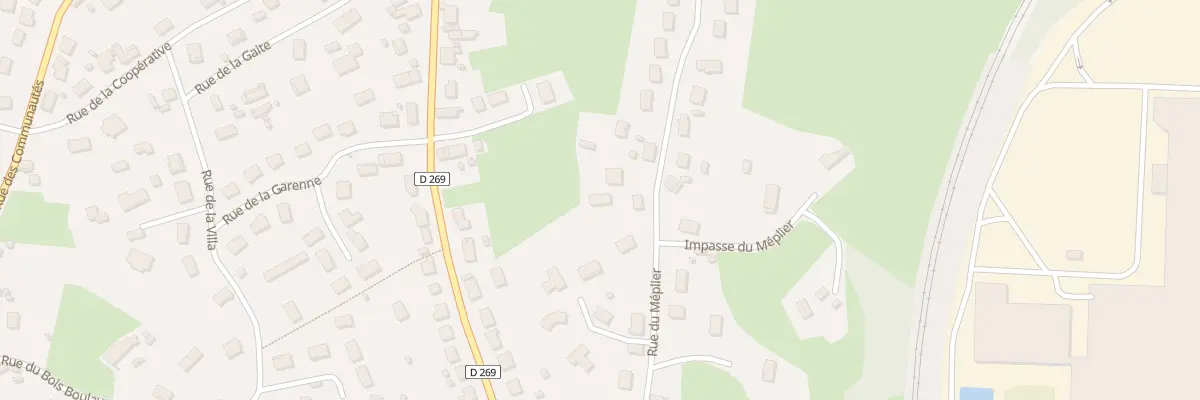 Plan du 325 Rue du Méplier à Blanzy