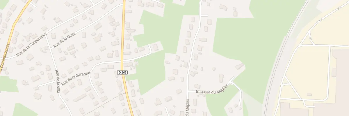 Plan du 381 Rue du Méplier à Blanzy