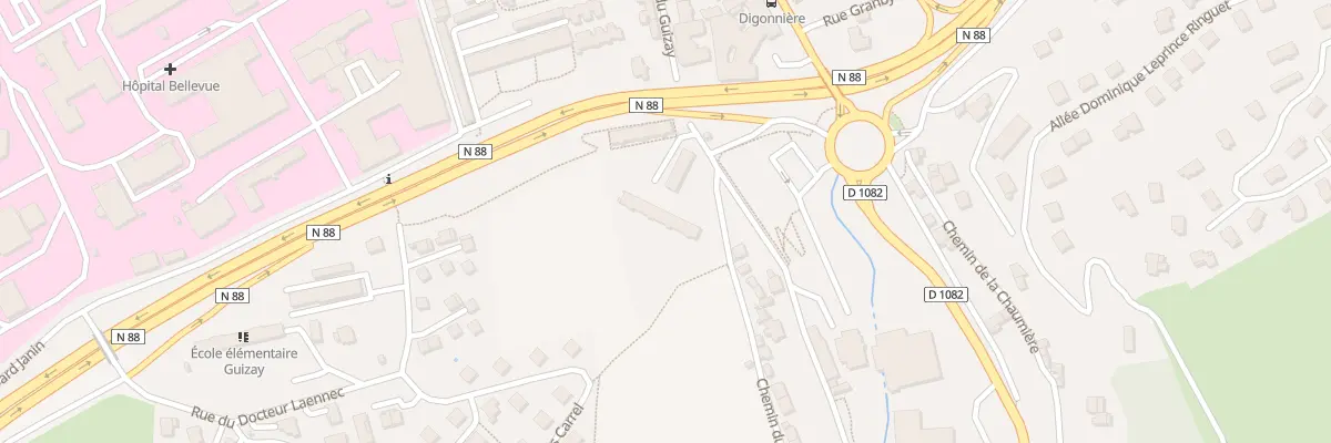 Plan du 2A Rue Lissagaray à Saint-Étienne