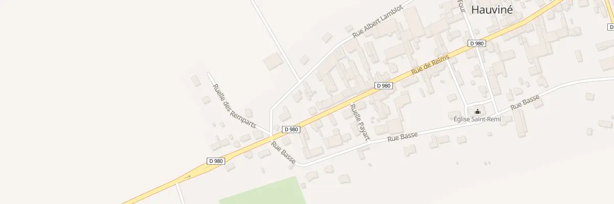 Plan du 28 Rue de Reims à Hauviné