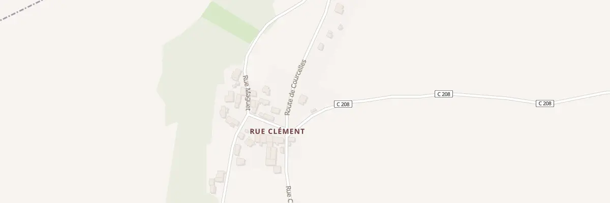 Plan du 2 Rte de Courcelles à Benoisey