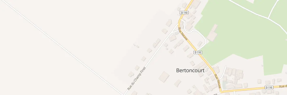 Plan du 10 Rue du Champ Finet à Bertoncourt