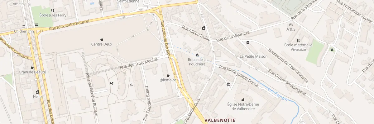 Plan du 169B Rue Antoine Durafour à Saint-Étienne