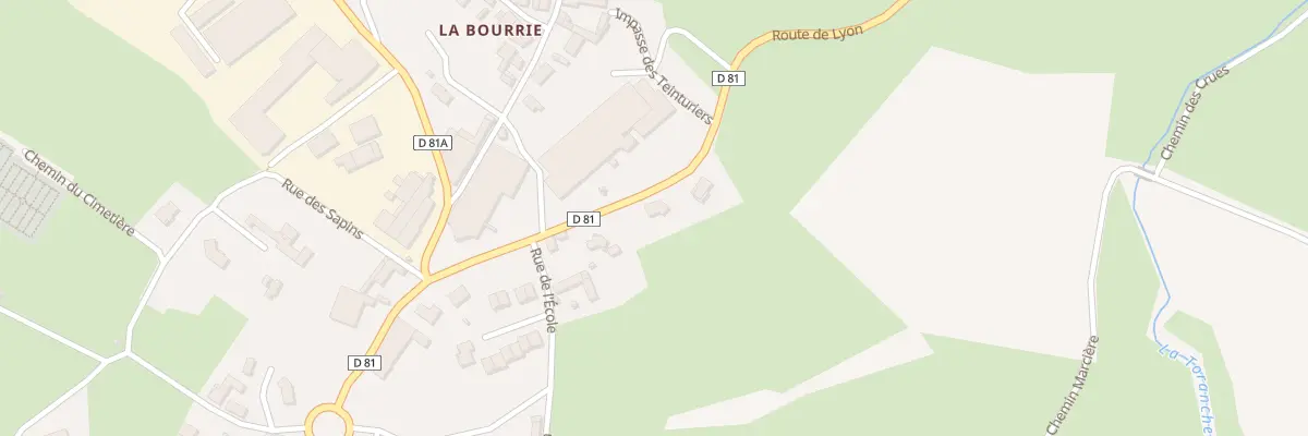 Plan du 5545 Rte de Lyon à Haute-Rivoire