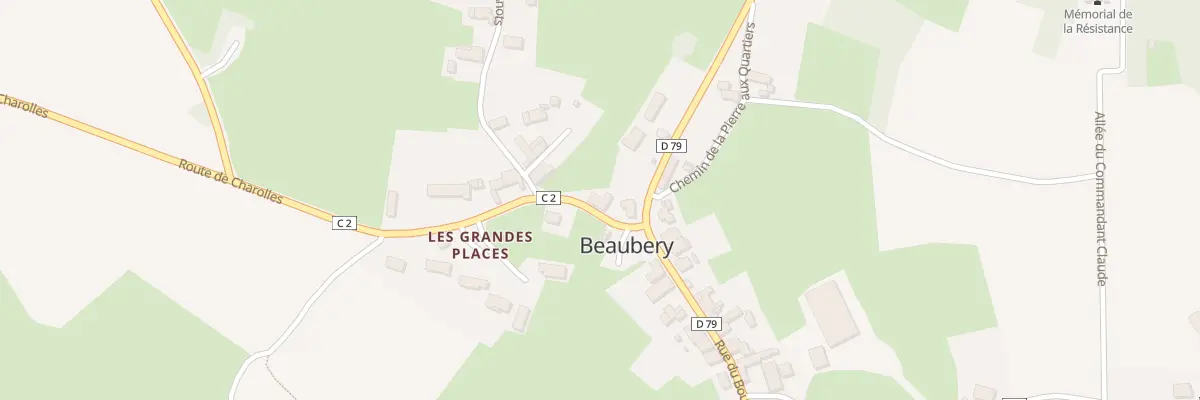 Plan du 30 Rte de Charolles à Beaubery