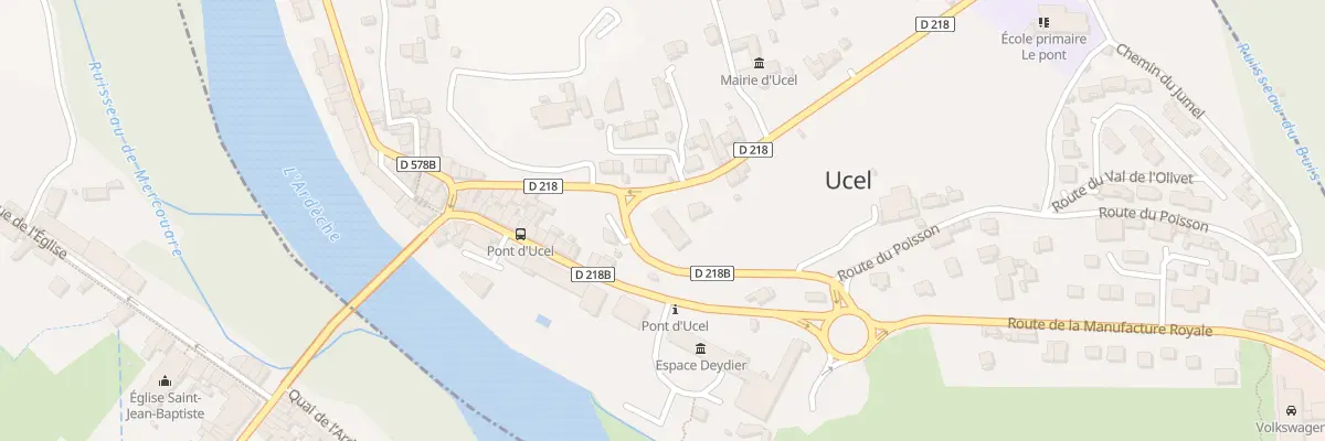 Plan du 4 Rte de Saint Julien du Serre à Ucel