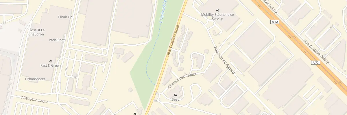Plan du 4 All Gal de la Porte du Theil à Saint-Étienne