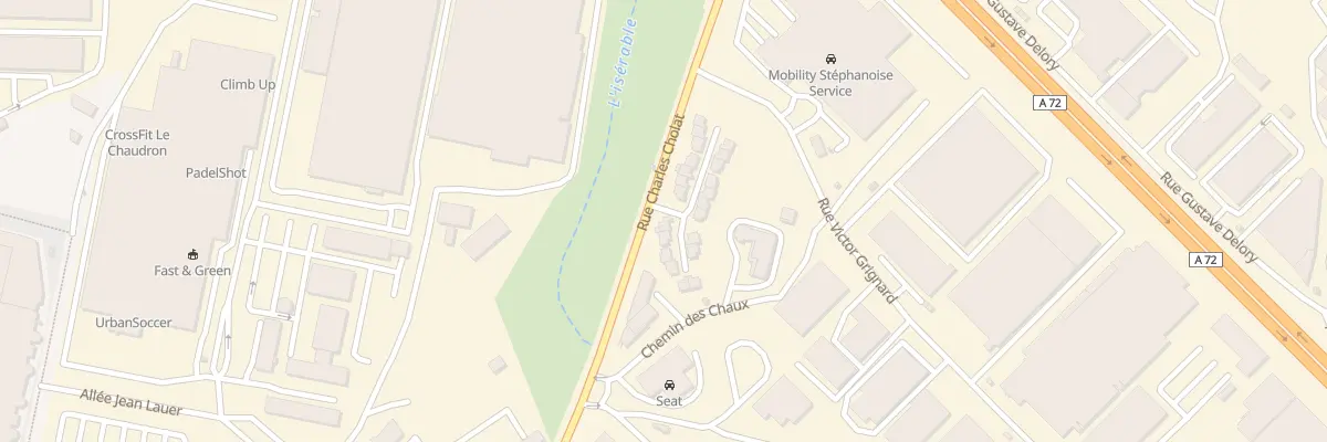 Plan du 2 All Gal de la Porte du Theil à Saint-Étienne