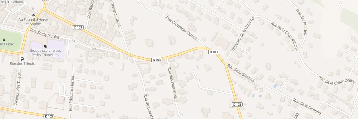 Plan du 6 Rue de Saint Symphorien à Chazelles-sur-Lyon