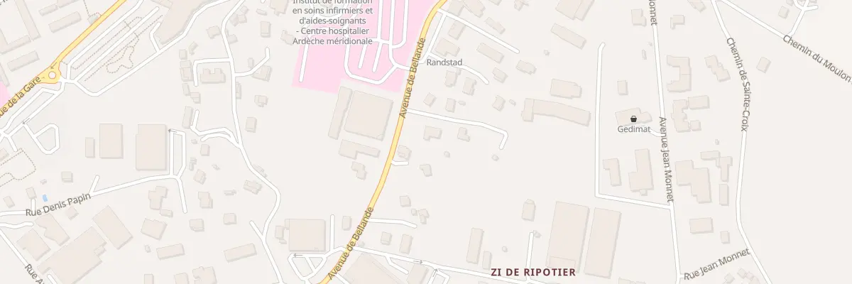 Plan du 29 Av de Bellande à Aubenas
