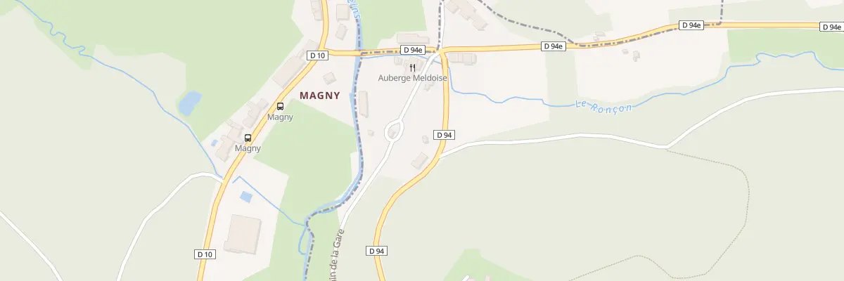 Plan du 5158 Magny à Meaux-la-Montagne