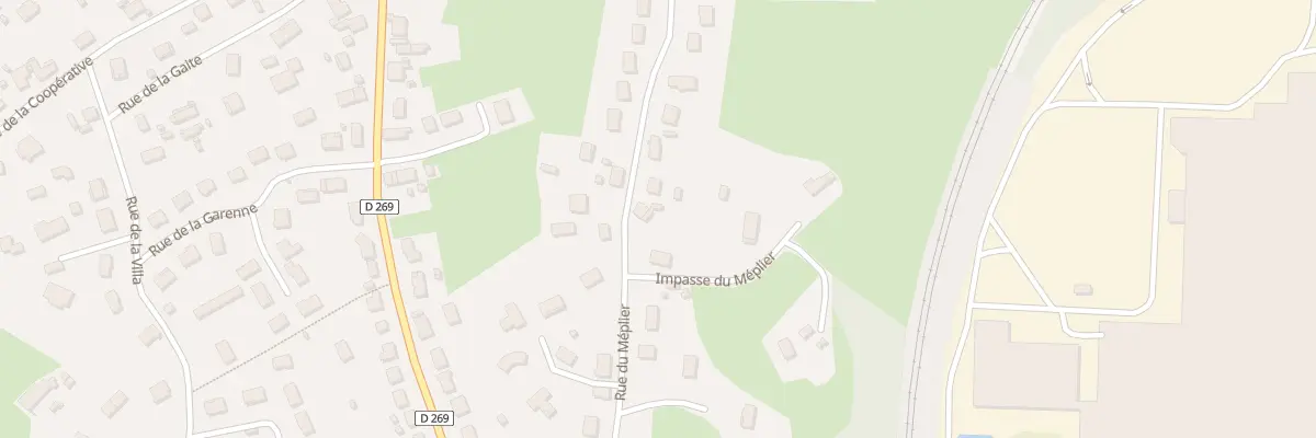 Plan du 334 Rue du Méplier à Blanzy