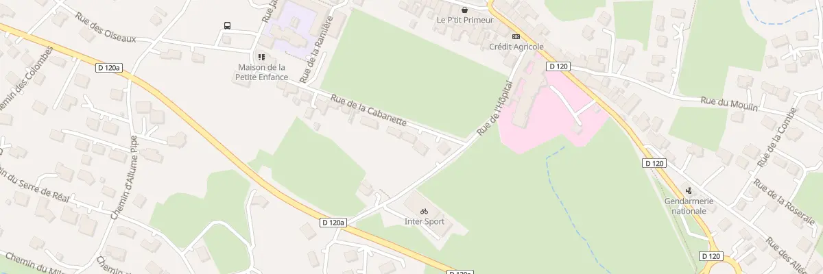 Plan du 350 Rue de la Cabanette à Saint-Agrève