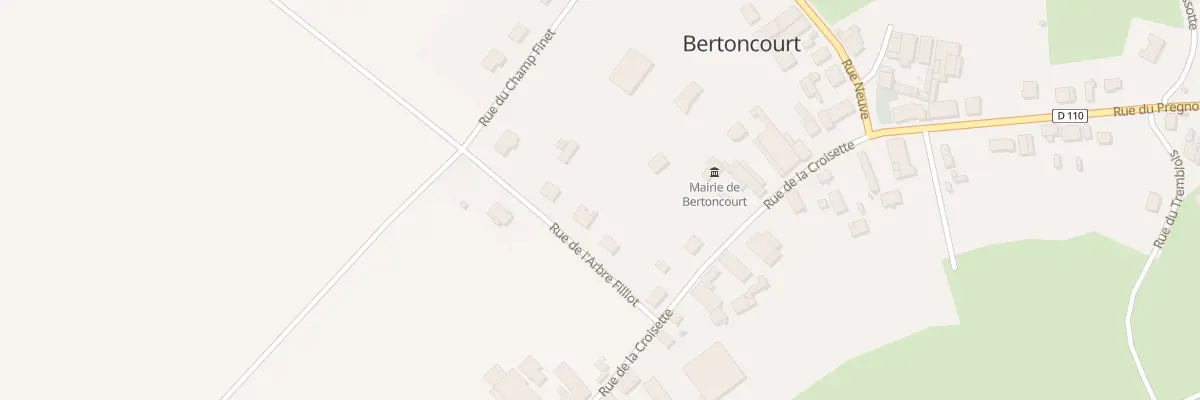 Plan du 5063 Rue de l’Arbre Filliot à Bertoncourt