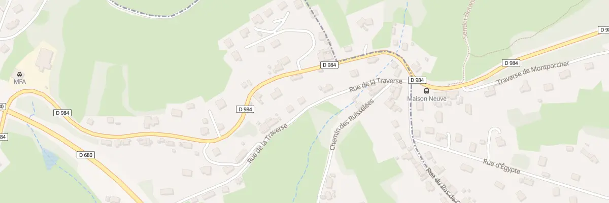 Plan du 6 Rue de la Traverse à Montcenis