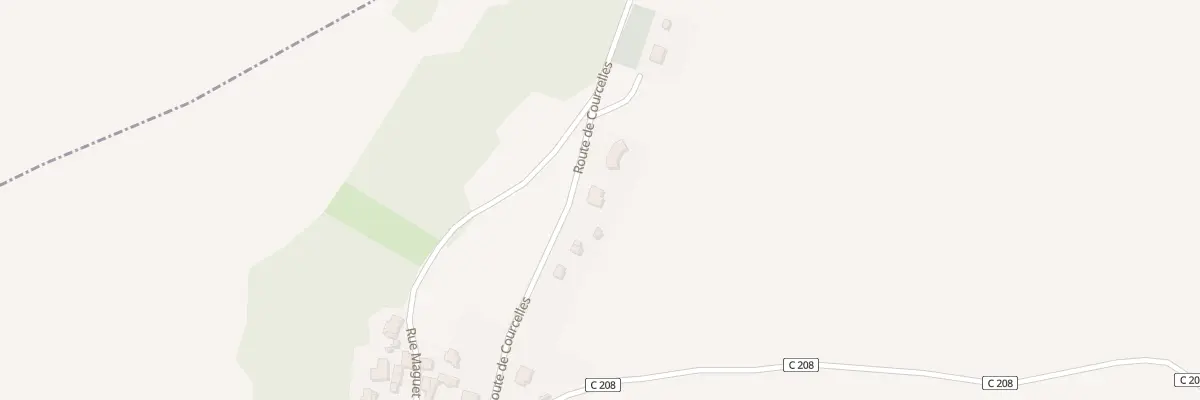 Plan du 8 Rte de Courcelles à Benoisey