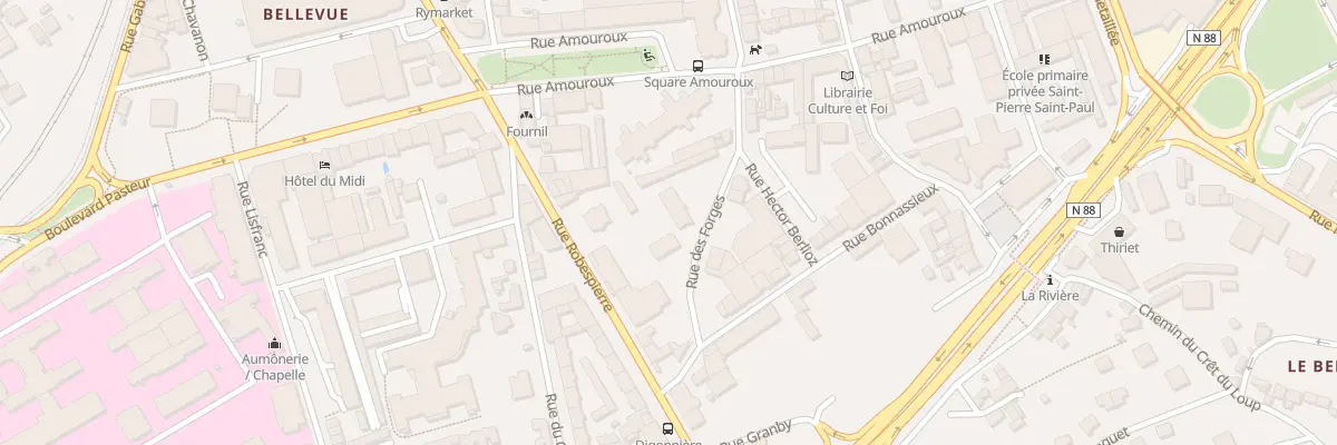 Plan du 51B Rue Robespierre à Saint-Étienne