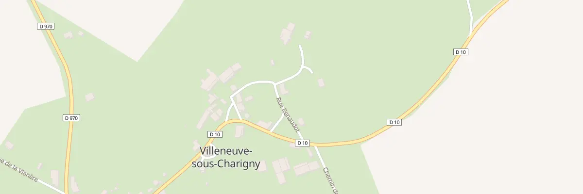 Plan du 1 Rue Renaudot à Villeneuve-sous-Charigny